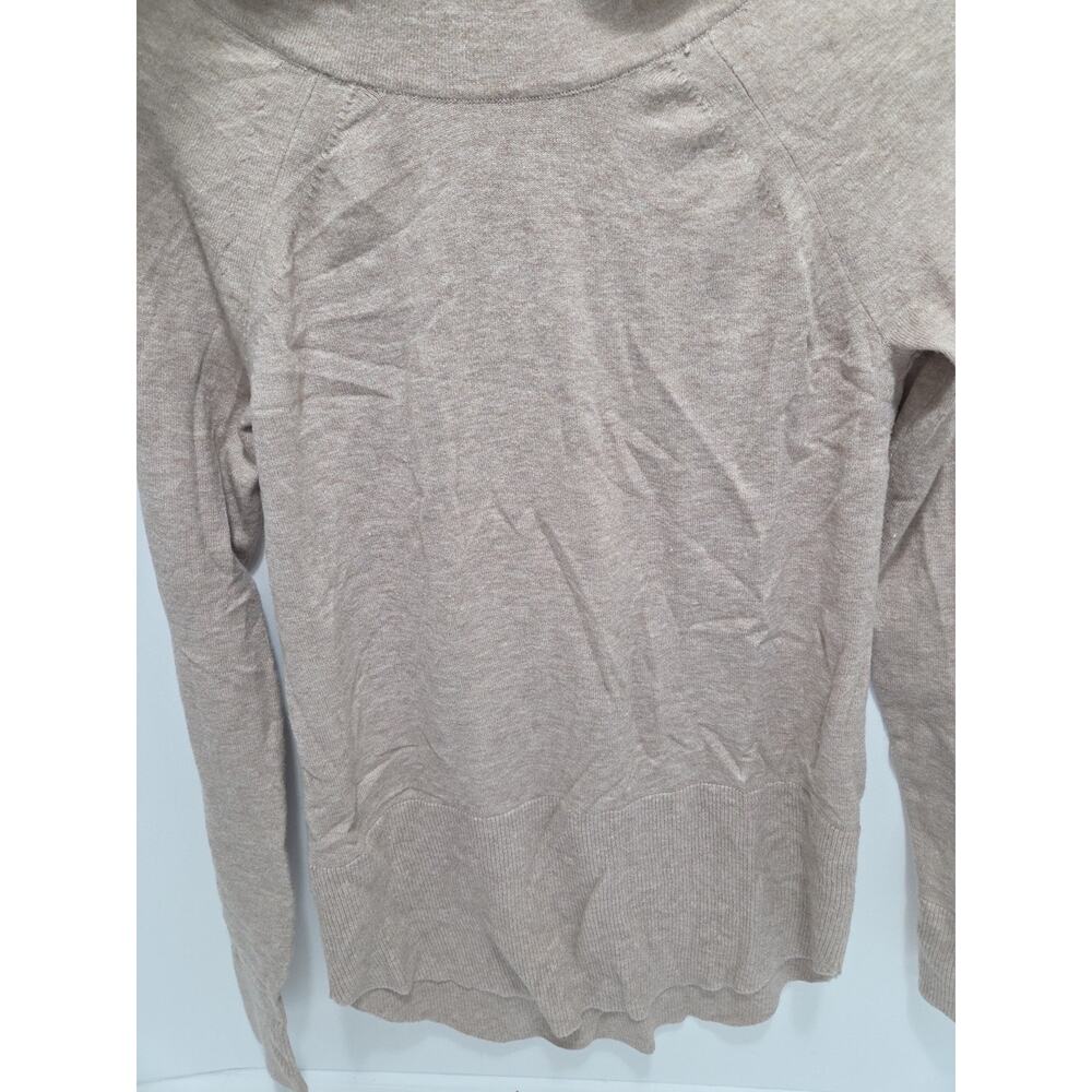 Cyrus Womens XS Turtleneck Sweater Light Brown Knit Pullover Top - Picture 6 of 9